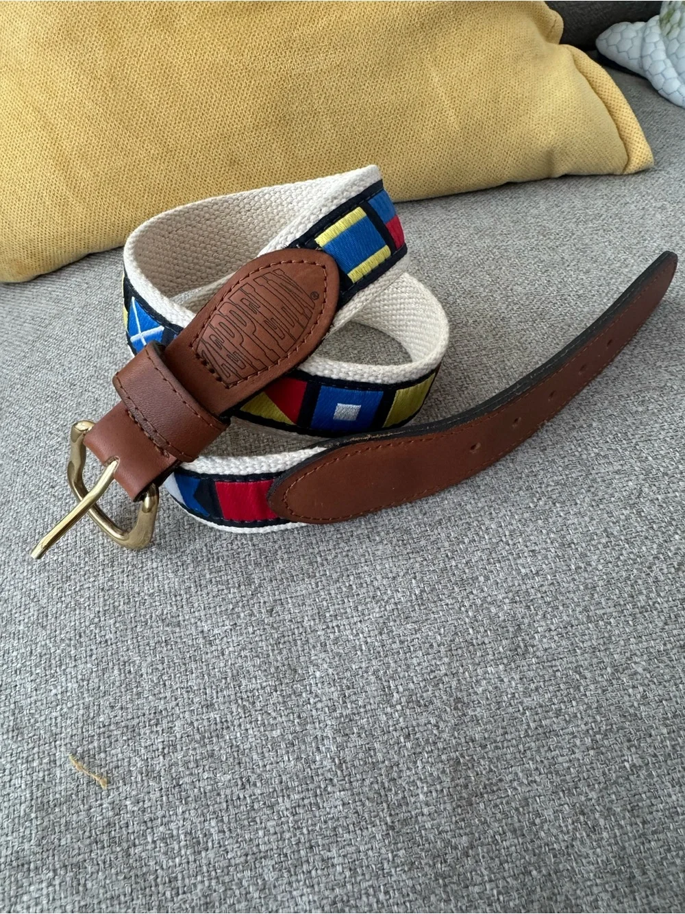 Zeppelin leather belt made in the USA